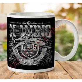 Art Hediye 1-2260 X Wing Red 5 Star Wars İki Tarafı Baskılı Kupa Bardak