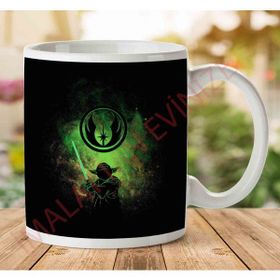 Art Hediye 1-2263 Yoda Art Star Wars İki Tarafı Baskılı Kupa Bardak