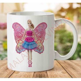 Art Hediye 1-2296 Barbie İki Tarafı Baskılı Kupa Bardak