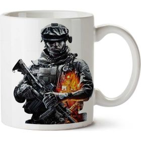 Art Hediye 1-2308 Call of Duty Game İki Tarafı Baskılı Kupa Bardak