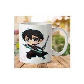 Art Hediye 1-2326 Chibi Çizgi Film İki Tarafı Baskılı Kupa Bardak
