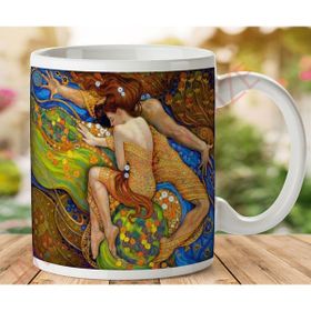 Art Hediye 1-236 Irina Karkabi Tablosu İki Tarafı Baskılı Kupa Bardak