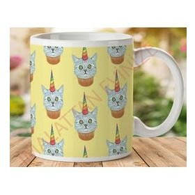 Art Hediye 1-286 Cup Cake Kediler İki Tarafı Baskılı Kupa Bardak