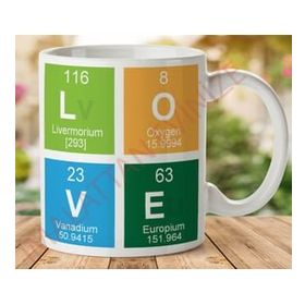 Art Hediye 1-295 Love Kimyasal İki Tarafı Baskılı Kupa Bardak