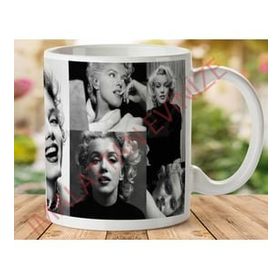 Art Hediye 1-306 Marily Monroe İki Tarafı Baskılı Kupa Bardak