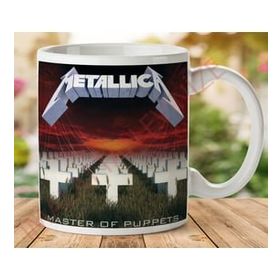 Art Hediye 1-342 Metallıca Master of Puppets İki Tarafı Baskılı Kupa Bardak
