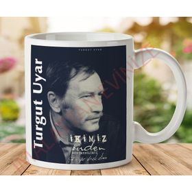 Art Hediye 1-460 Turgut Uyar Ikimiz İki Tarafı Baskılı Kupa Bardak