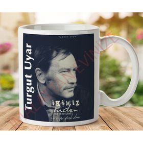 Art Hediye 1-460 Turgut Uyar Ikimiz İki Tarafı Baskılı Kupa Bardak