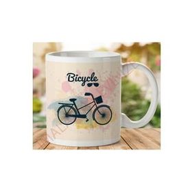 Art Hediye 1-54 Bicycle İki Tarafı Baskılı Kupa Bardak