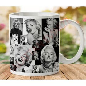 Art Hediye 1-568 Marilyn Monroe Resimler İki Tarafı Baskılı Kupa Bardak