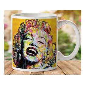 Art Hediye 1-569 Marilyn Monroe Art İki Tarafı Baskılı Kupa Bardak