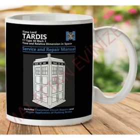 Art Hediye 1-634 Doctor Who Servis ve Onarım El Kitabı İki Tarafı Baskılı Kupa Bardak