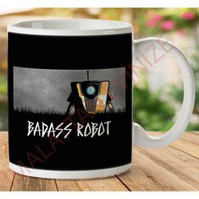 Art Hediye 1-678 Badass Robot İki Tarafı Baskılı Kupa Bardak