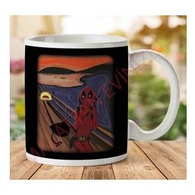 Art Hediye 1-708 Edward Munch The Deadpool Scream İki Tarafı Baskılı Kupa Bardak