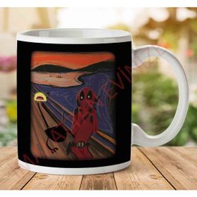 Art Hediye 1-708 Edward Munch The Deadpool Scream İki Tarafı Baskılı Kupa Bardak