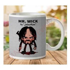 Art Hediye 1-715 John Wick Mr Wick İki Tarafı Baskılı Kupa Bardak