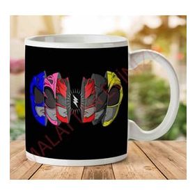 Art Hediye 1-718 Power Pops Power Rangers İki Tarafı Baskılı Kupa Bardak