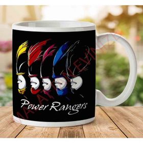 Art Hediye 1-719 Power Rangers Faces İki Tarafı Baskılı Kupa Bardak