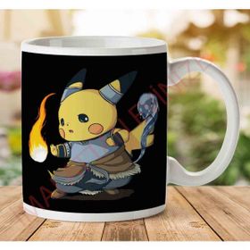 Art Hediye 1-723 The Last Airbender Pikachu Pokemon Mashup İki Tarafı Baskılı Kupa Bardak