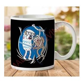 Art Hediye 1-744 Adventure Time Star Wars Hothventure İki Tarafı Baskılı Kupa Bardak