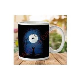 Art Hediye 1-747 Airmail Kikis Delivery Service Moon Silhouette Kupa Bardak