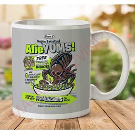 Art Hediye 1-771 Alieyums Alien Cerealjpeg İki Tarafı Baskılı Kupa Bardak