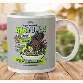 Art Hediye 1-771 Alieyums Alien Cerealjpeg İki Tarafı Baskılı Kupa Bardak