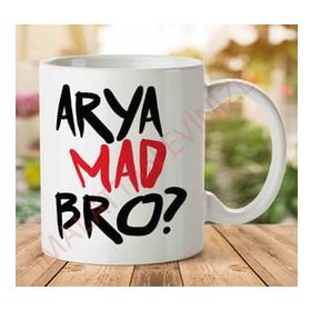 Art Hediye 1-781 Arya Mad Brojpeg İki Tarafı Baskılı Kupa Bardak