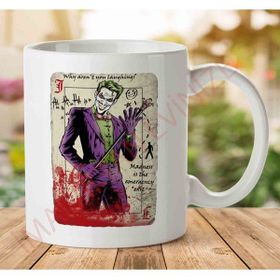 Art Hediye 1-841 Dark Knight Joker Master Criminal İki Tarafı Baskılı Kupa Bardak