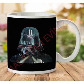 Art Hediye 1-846 Darth Vader Battle Silhouette Star Wars İki Tarafı Baskılı Kupa Bardak