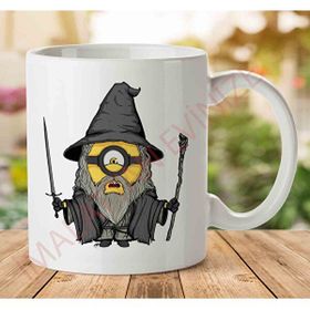 Art Hediye 1-891 Gandalf Minion Lord of the Rings İki Tarafı Baskılı Kupa Bardak