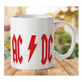 Art Hediye 1-915 Ac Dc İki Tarafı Baskılı Kupa Bardak
