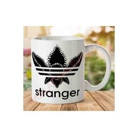 Art Hediye 1-916 Adidas Stranger Things İki Tarafı Baskılı Kupa Bardak