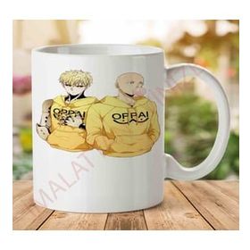 Art Hediye 1-922 Anime - One Punch Man İki Tarafı Baskılı Kupa Bardak