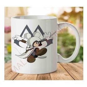 Art Hediye 1-924 Assassin Mickey Mouse İki Tarafı Baskılı Kupa Bardak