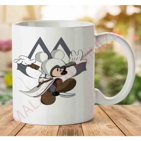 Art Hediye 1-924 Assassin Mickey Mouse İki Tarafı Baskılı Kupa Bardak