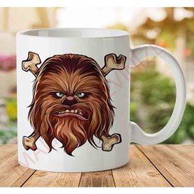 Art Hediye 1-948 Chewbacca Star Wars İki Tarafı Baskılı Kupa Bardak