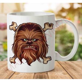 Art Hediye 1-948 Chewbacca Star Wars İki Tarafı Baskılı Kupa Bardak