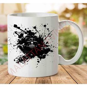 Art Hediye 1-962 Darth Vader Mürekkep İki Tarafı Baskılı Kupa Bardak