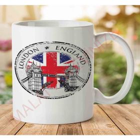 Art Hediye 1-974 England London İki Tarafı Baskılı Kupa Bardak