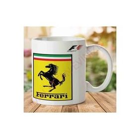 Art Hediye 1-982 Ferrari F1 İki Tarafı Baskılı Kupa Bardak