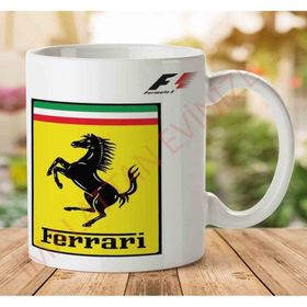 Art Hediye 1-982 Ferrari F1 İki Tarafı Baskılı Kupa Bardak