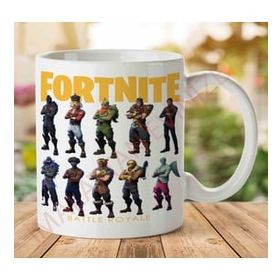 Art Hediye 1-988 Fortnite Battle Royale Skins İki Tarafı Baskılı Kupa Bardak