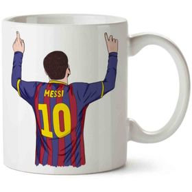 Art Hediye 10 Numara Argentina Messi İki Tarafı Baskılı Kupa Bardak