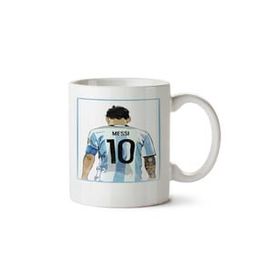 Art Hediye 10 Numara Argentina Messi İki Tarafı Baskılı Kupa Bardak
