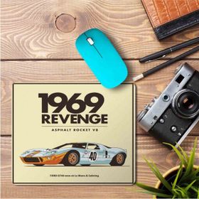 Art Hediye 1969 Revenge GT40 Classic Baskılı 23x19 cm Mouse Pad