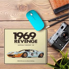 Art Hediye 1969 Revenge GT40 Classic Baskılı 23x19 cm Mouse Pad