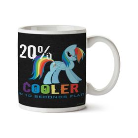 Art Hediye 20 Cooler In 10 Seconds Flat Unicorn Iki Tarafı Baskılı Kupa Bardak