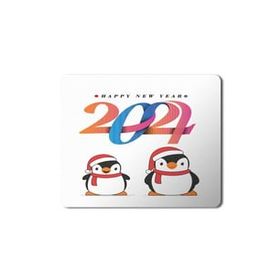 Art Hediye 2024 Happy New Years Penguenler 23x19 cm Mouse Pad