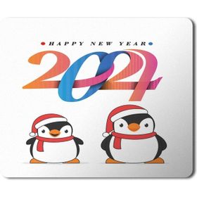 Art Hediye 2024 Happy New Years Penguenler 23x19 cm Mouse Pad